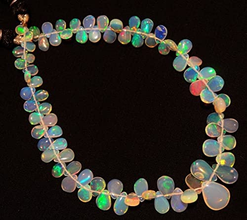 Opale de Welo d'Éthiopie LKBEADS en perles poire pour sublimer vos tenues de soirée