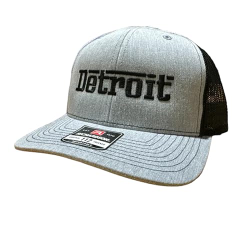 Gorra Trucker Detroit Grigio Gris/Negro miniatura 1