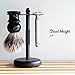 RoyalShave Safety Razor and Brush Stand - Powder Coated Black