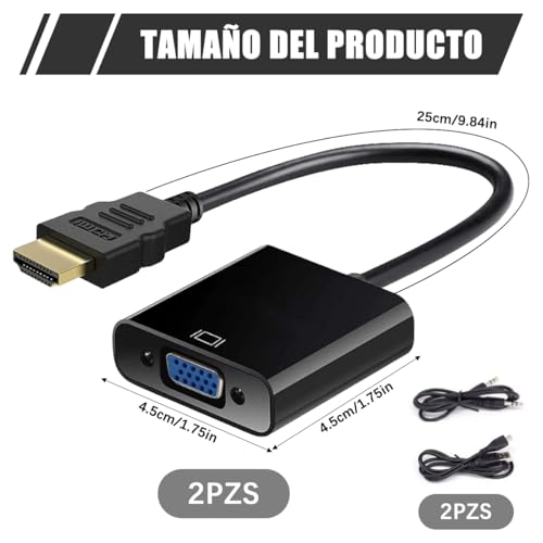 Opiniones y reviews de Convertidor vga a hdmi - solo los mejores. 20 Imagen adicional