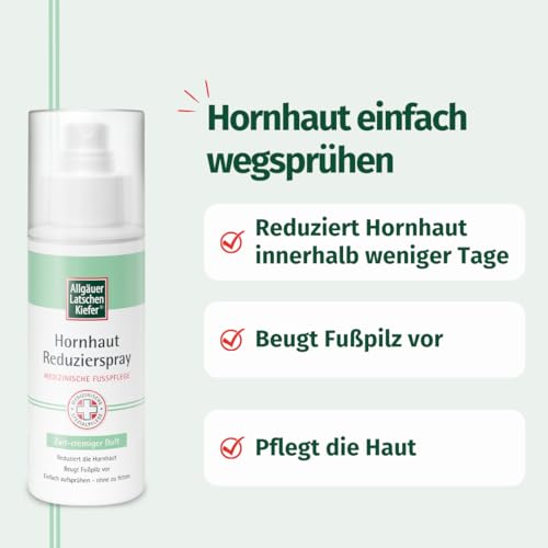 Hornhaut Reduzierspray – medizinische Fußpflege – Allgäuer Latschenkiefer – 150 ml