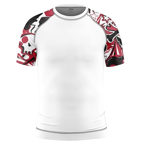 Rash Guard for Men UPF 50+, Mens Rash Guard Swimwear Compression, BJJ Rashguard for Men