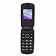 Dual SIM Klapptelefon mit 1,77 Zoll Farbbildschirm, Leistungsstarkem Lautsprecher, 1200 mAh Akku, SOS Funktion, Großen Tasten und LED Leuchten (Rot)
