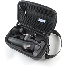 Skyreat Osmo Mobile 7P Case,PU Leather Portable Storage OM 7P / OM 8 Case Shoulder Bag for DJI Osmo 8/7 Smartphone Gimbal Stabilizer Accessories