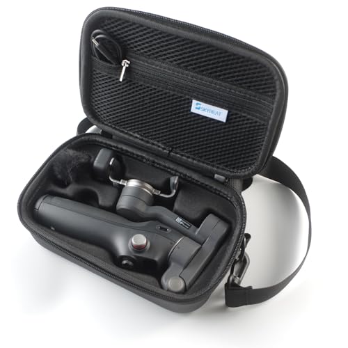 Skyreat Osmo Mobile 7P Case,PU Leather Portable Storage OM 7P Case Shoulder Bag for DJI OM 7 /7P Smartphone Gimbal Stabilizer Accessories
