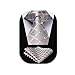 SetSense Men's Plaid Jacquard Woven Tie Necktie Set 8.5 cm / 3.4 inches in Width Beige