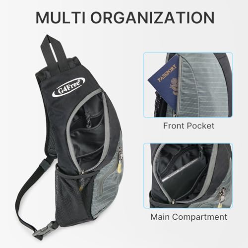 Image of G4Free Sling Bags Men and Women Shoulder Backpack Small Crossbody Chest Sling Backpack