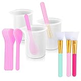 Reusable Resin Kit Mixing Cups Tool Sets, Include 3 Pieces Silicone 100 ml Measuring Cups , 4Pieces...
