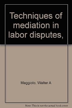Paperback Techniques of mediation in labor disputes, Book