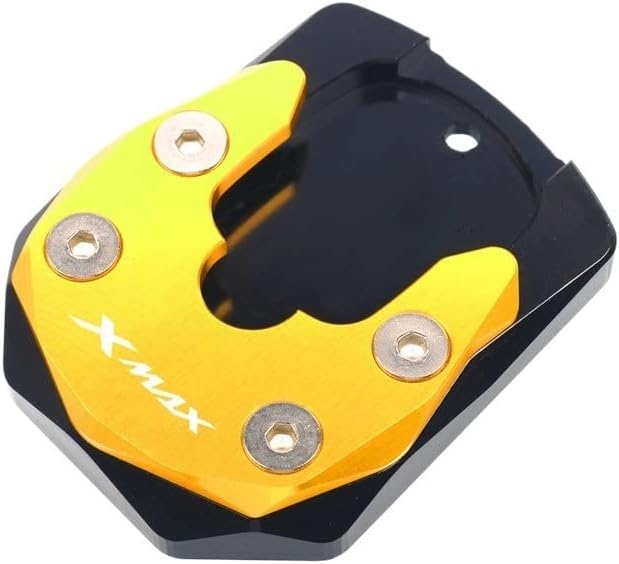 Miniatura 3 de Motorcycle Kickstand Extension Pad Aluminum Motorcycle Kickstand Enlarge Plate Pad Side Stand Enlarger Motorbike Fit Use for Yamaha X-MAX 300