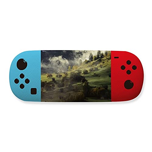 Étui de rangement pour lunettes motif forêt Village Fog Hill, boîte rigide optique
