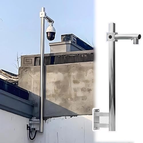 Poteau de surveillance exterieur inoxydable de 1.5m anti-corrosion