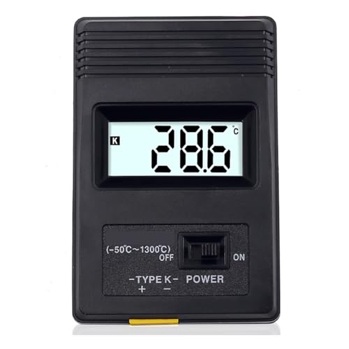 ブラック K タイプデジタル LCD 温度検出器温度計工業用熱検出器メーター熱電対プローブ