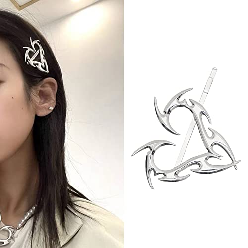 Viking Hair Accessories | Renaissance Hair Accessories | Dragon-Shaped Love Heart Hairpin | Durable, Rust-Proof Hair Pins - For Daily Use | Hairpins - Celtic Hair Accessories | Silver | Women & Girls #TOP14