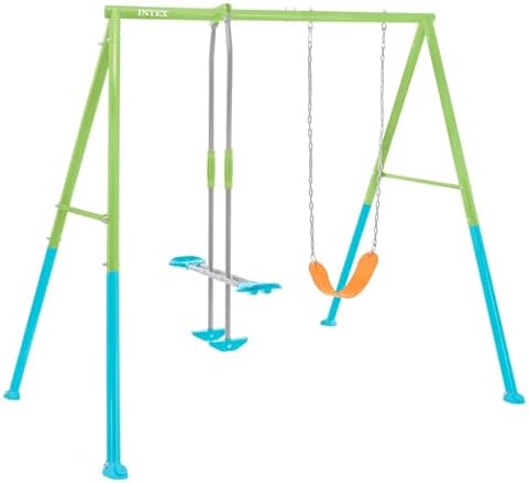 Intex Columpio de Metal con balancín Doble Plaza y Asiento, Regul...