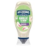 Hellmann's Garlic & Herbs Creamy sauce an ideal condiment for burgers, wraps and fries 430 ML