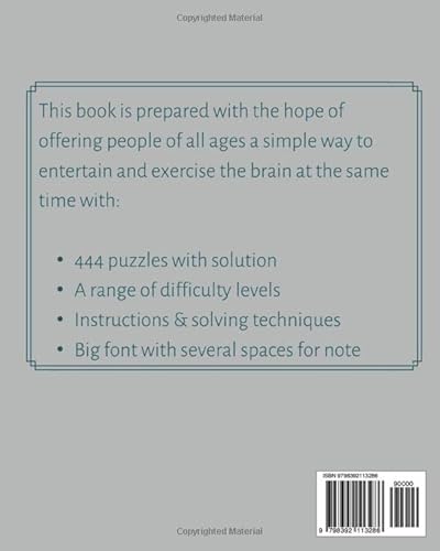 Voila! 444 Ultimate Killer Sudoku Puzzles Volume 7: A Peculiar Collection of Strategy Games, with In