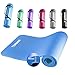 TENBOOM Esterilla de yoga antideslizante de 1,5 cm, suave, gruesa, sin sustancias nocivas, para yoga, pilates, fitness, con correa de transporte y bolsa