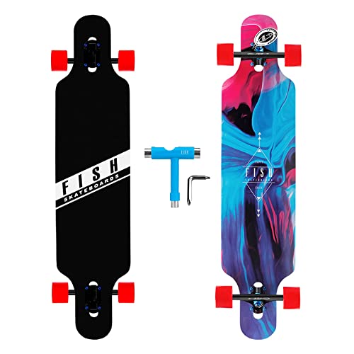 Long Board Skateboard Teenagers Kids Ages 6-12 Adults Men