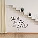 Price comparison product image Art Design Decal Wall Stickers Shoot for Your Goals Football Soccer Mural Quotes DIY Wall Decoration Removable Wallpaper 3D Vinyl Sticker for Home Living Room Bedroom Bathroom Kitchen Decor Amaone