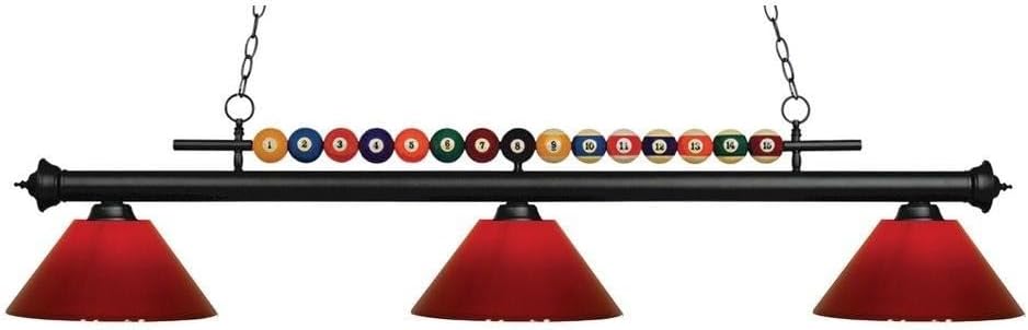 Shark - 3 Light Island/Billiard in Billiard Style - 16 Inches Wide by 15 Inches High