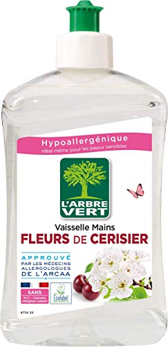 L'Arbre Vert afwasmiddel, handwas, kersenbloesem, hypoallergeen, 1 stuk