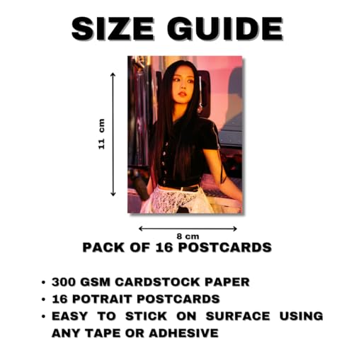 Image of BP Photocards Pack of 16 (8 x 11 cm) |BP Posters | Pinterest Wall Posters | K-Pop Posters | K-Pop | Wall Prints for Room | For Gifting | For Birthday | For BLIMKs (Pack of 16) (Blackpink Deadline)