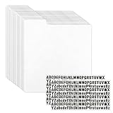 BRGD 25 Pezzi Dividers per Dischi in Vinile, 317.5x342.7mm Bianchi Divisori di Registrazione con Linguette Alfabetiche Dalla A-Z per Dischi in Vinile, CD, Album, Custodie, Spessore 0.5mm