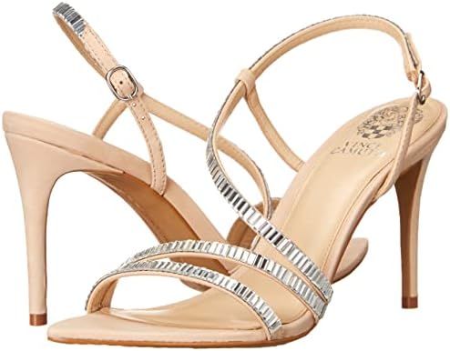 Vince Camuto womens Antinie Crystal Strap High Heeled Sandal, Natural, 8.5 US | Image 6