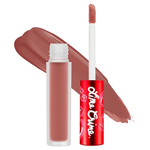 Lime Crime Velvetines Liquid Matte Lipstick, Elle - Apricot Nude - French Vanilla Scent - Long-Lasting Velvety Matte Lipstick - Won't Bleed or Transfer - Vegan