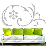 Rapide et facile à installer stickers muraux autocollants e30 Fleurs Rubin 80x41 cm -