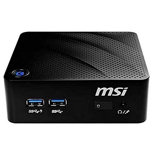 MSI Cubi N 8GL-052XIB - Ordenador de sobremesa (Intel N5000, 4GB RAM, 256GB SSD, Intel HD Graphics, sin sistema operativo) negro