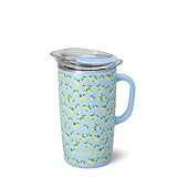 Swig Life 64oz Insulated Pitcher with Lid, Stainless Steel Drink Pitcher for Water, Tea, Coffee, & Drinks, Extra Large Double Wall Vacuum Sealed Beverage Server with Handle, Lemon Meringue
