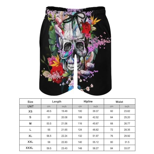 Maillot de bain séchage rapide short de plage homme crâne