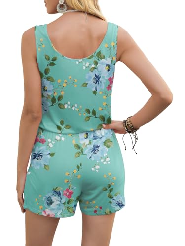 Image of DouBCQ Womens Summer Casual Sleeveless Loose Jumpsuits Romper with Pockets