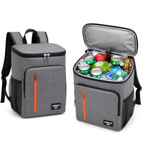 Mochila Térmica Cooler Impermeável para praia piscina alimentos quente frio(Cinza)