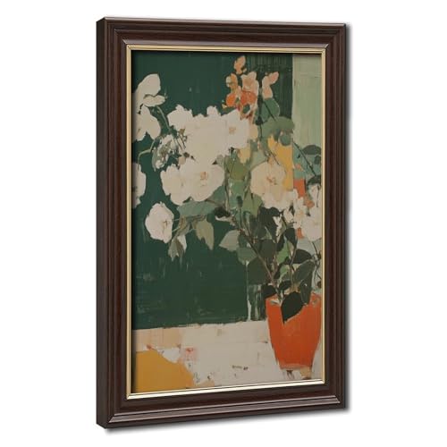 Impression sur toile orchidée style campagnard 40x61 cm