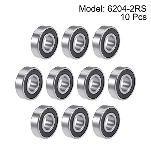 Roulement 6204-2RS en acier chromé haute précision pour usage industriel