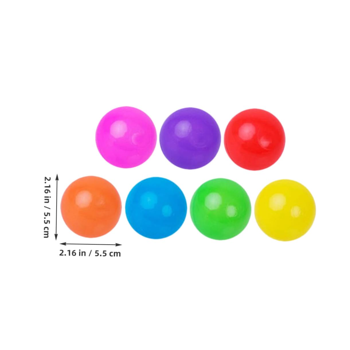 BESTonZON Bolas Oceánicas Redondas de Plástico 100 Piezas para Bebés