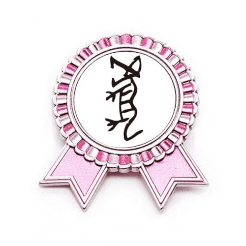 Broche tigre du zodiaque rose en métal idée cadeau d'anniversaire astrologie
