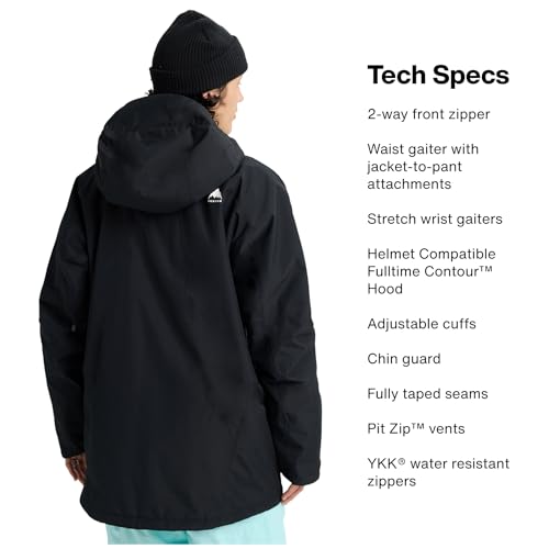 Image of Burton Men's Reserve 2-Layer Insulated Jacket - Waterproof Winter Snowboard Jacket with Helmet Compatible Hood