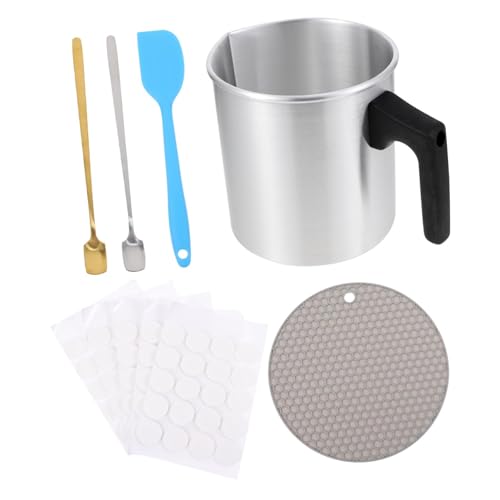 Veemoon Stainless Steel DIY Candle Making Kit 1.2l Pot for Candle Tins Crafting Tools Random