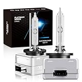 ELECTRONLUMEN D1S HID Xenon Headlight Bulbs 35W 6000K High Low Beam Replacement Headlamps - Cool White, Pack of 2