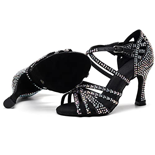 Chaussures de danse à talons hauts stables pour danses latines - 7