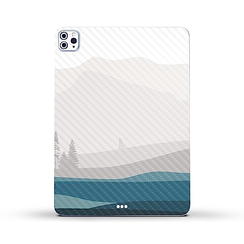 Image of MightySkins Carbon Fiber Skin Compatible with Apple iPad Pro 11 inch M2 4th Gen (2022) Full Wrap Kit - Tundra | Protective, Durable Textured Carbon Fiber Finish | Easy to Apply | Made in The USA