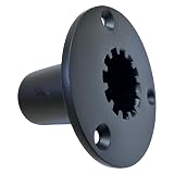 KROYWACHS 1PC Loud Speaker Box Accessories with Top Hat, PRO Audio DJ Speaker Mounting Flange 102 * 80mm Aluminium for Tripod Stand Pole Mount On Subwoofer Home Theater Professional Audio