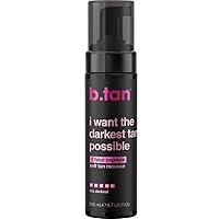 Vista 1 de b.tan Mousse autobronceador ultra oscuro Quiero el bronceado más oscuro posible - Espuma bronceadora sin sol de 1 hora de expresión rápida, brillo