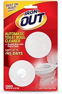 Super Iron Out AT12N Automatic Toilet Bowl Cleaner-2.1 Ounces/2 Uses-Rust and Hard Water Stain Repellent Cleans with Each Flush