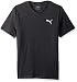 PUMA Men's Iconic V-Neck T-Shirt, Dark Gray Heather, Medium