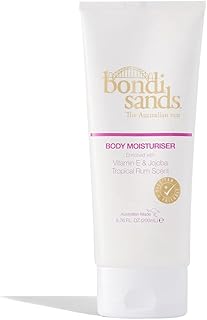 Bondi Sands Tropical Rum Body Moisturiser | pH Balanced Formula Helps Prolong Your Tan and Nourishes + Hydrates Skin with Vitamin E and Jojoba, Self Tan Friendly, Vegan + Cruelty Free | 200 mL/6.76 Oz